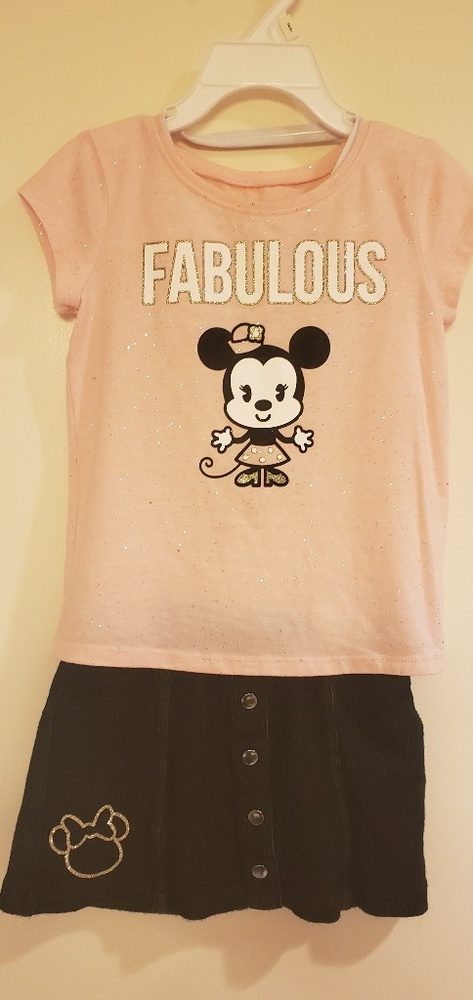 Disney jumping beans shirt and skirt set, 2T